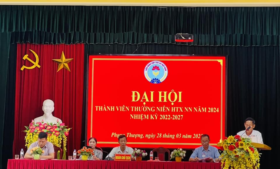 ĐẠI HỘI THÀNH VIÊN HTXNN THƯỜNG NIÊN NĂM 2024 NHIỆM KỲ 2022 - 2027.