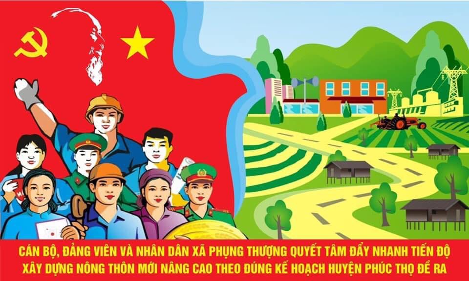 ĐẢNG BỘ VÀ NHÂN DÂN XÃ PHỤNG THƯỢNG QUYẾT TÂM VỀ ĐÍCH NMT NÂNG CAO NĂM 2023